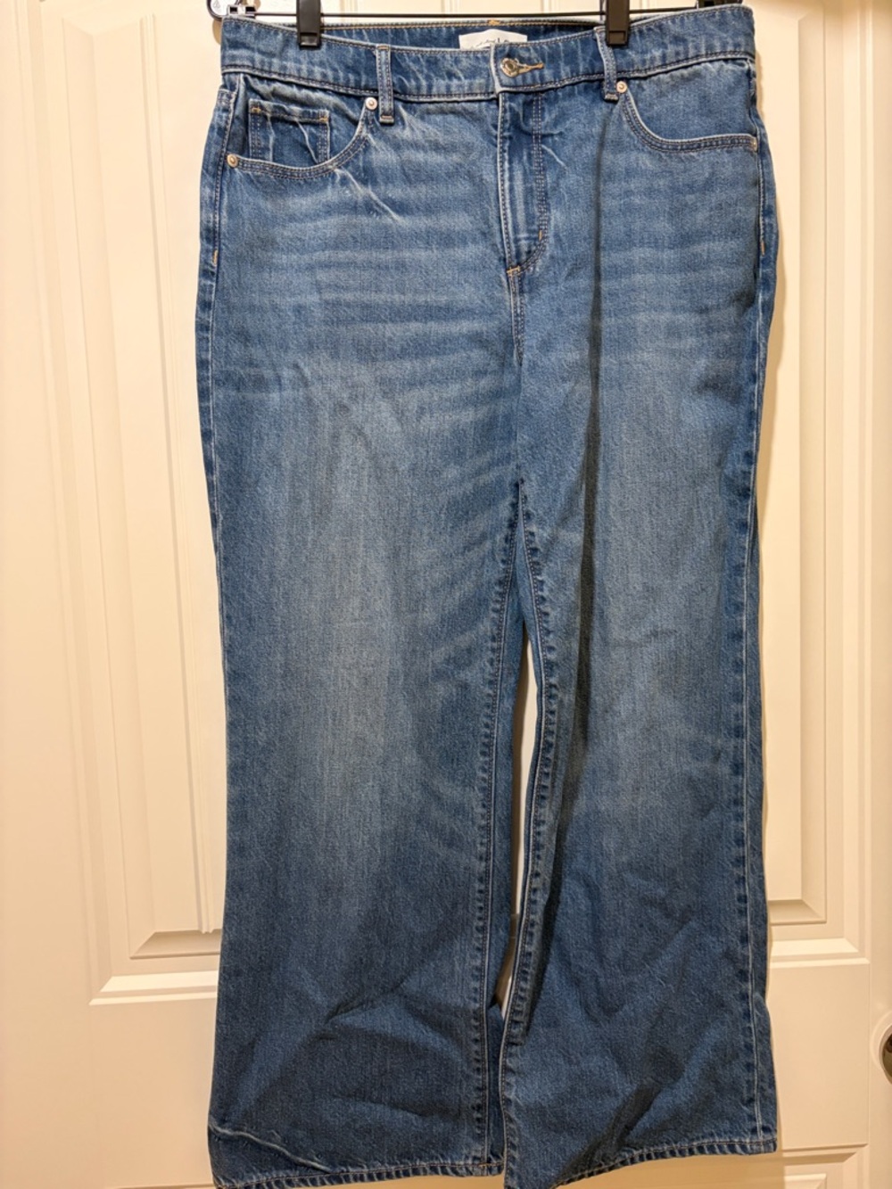 LOFT Medium Blue Denim Wide Leg Jeans
